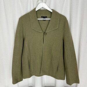 Alexandra Bartlett 100% Wool Jacket Sweater Large
